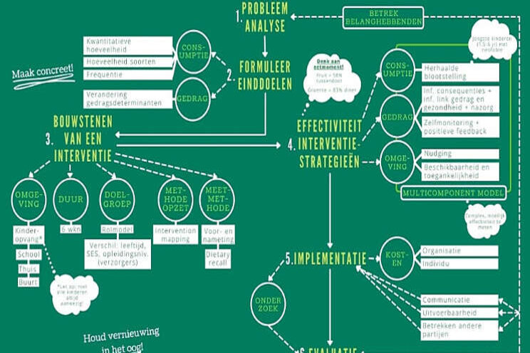 Flowchart: Hoe krijg je kinderen aan de groenten?