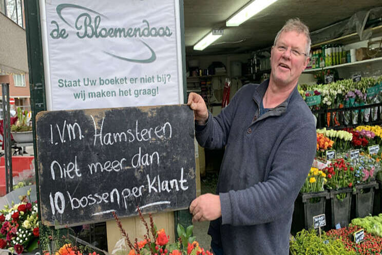 Hamsteren die bloemen!